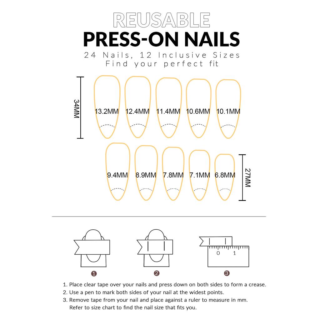 Leopard Print Press on Nails 24Pcs Long Stiletto Acrylic Artificial Nail Tips for Women Girls
