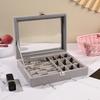 Clear Jewelry Organizer Box with Lock and Window for Earrings, Necklaces, and More