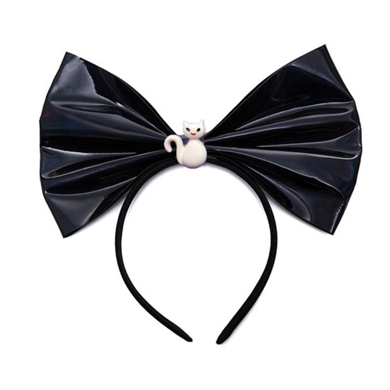 Halloween Hair Hoop Big Bow Headband Gothic Pumpkin Skull Headdress Masquerade Headbands Cosplay Hair Accessories