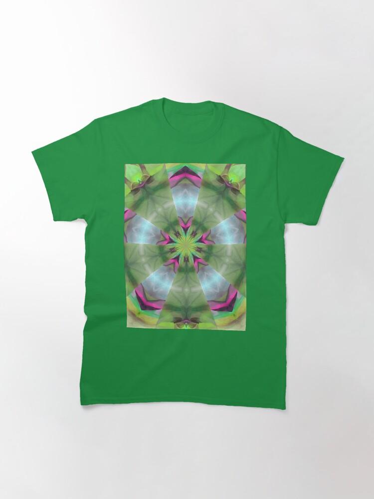 Pentangle Pastel Shades Multicolored Kaleidoscope Pentangle Pattern 4 Classic T-Shirt