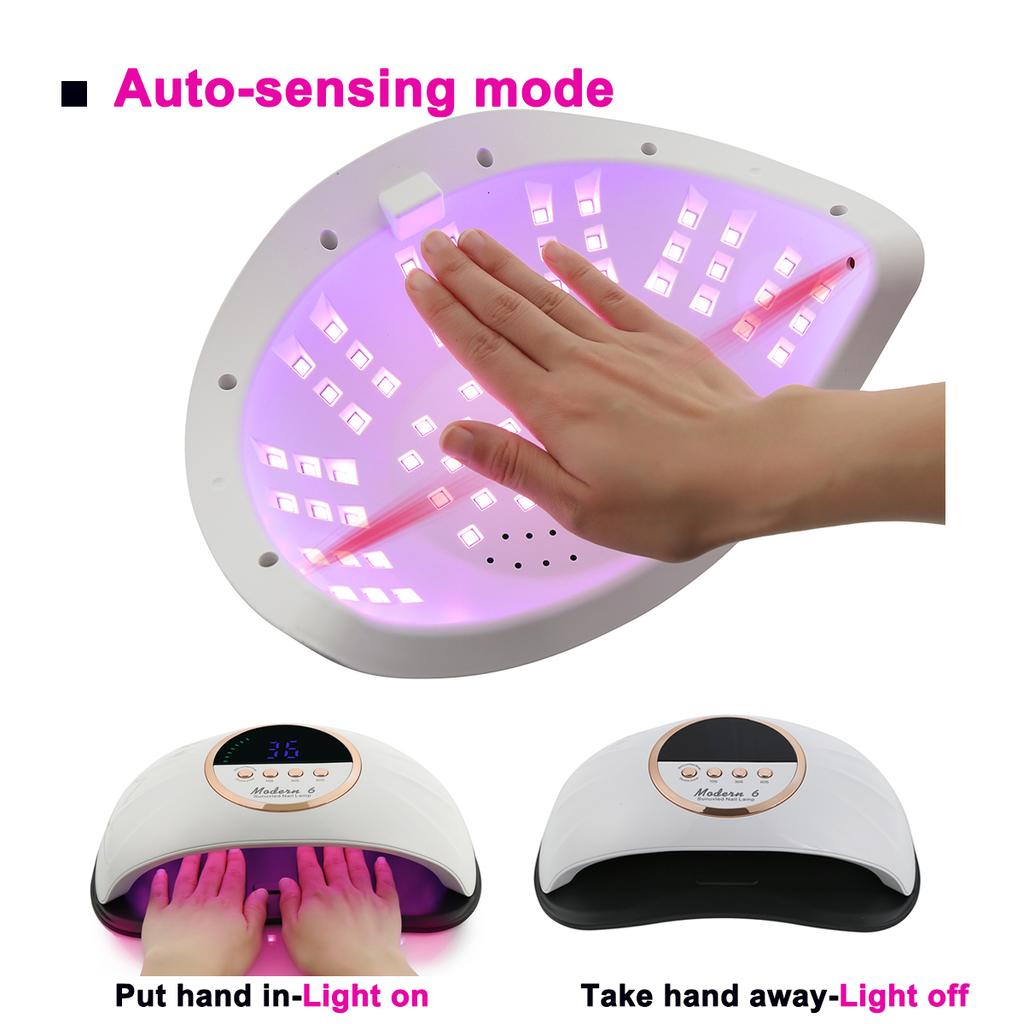 Large Nail Dryer Doube Hands Use,69 Leds UV Nail Lamps for Gel Polish Curing, Manicure Machine High Power Nail Art Equipment
