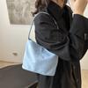 Trendy Canvas Bucket Bag For Women Stylish Casual Crossbody Handheld Purse In Various Colors