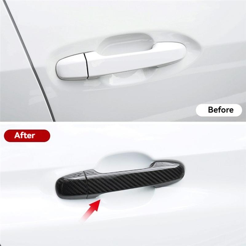 Car Door Handle Decoration Trim Cover Real Hard Carbon Fiber Accessories For Subaru BRZ Toyota GR86 2025+