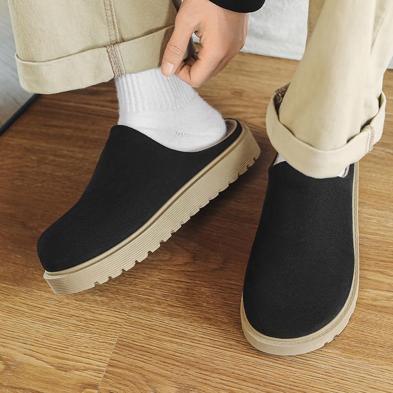 Men'S Casual Slip On Slippers Summer New Soft-Sole Anti-Slip Comfortable Outdoor Walking Shoes Fashion Youth Joker Tide Slippers