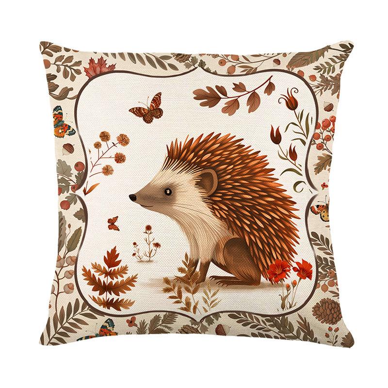 

New Autumn Printed Letter Pillowcase Amazon Sofa Bedside Waistline Pillow Cushion 45 * 45cm (linen)