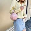 2024 New Fashionable Women's Shoulder Bag, Leather Chain Basketball Bag, Letter Printed Crossbody Bag