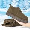 Mens Fashion Genuine Leather Short Boots Classic Men's Casual Suede Snow Boot Comfy Non-Slip Keep Warm Footwear Man Winter Boots