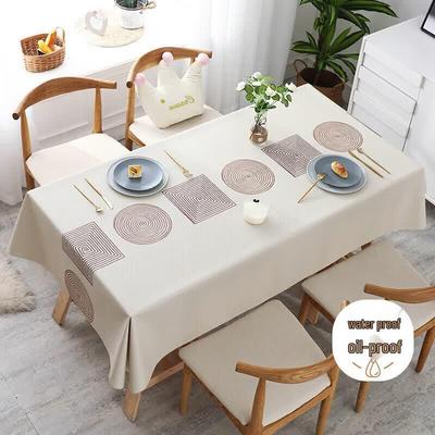 Versatile PVC Waterproof & Oil-Proof Tablecloths