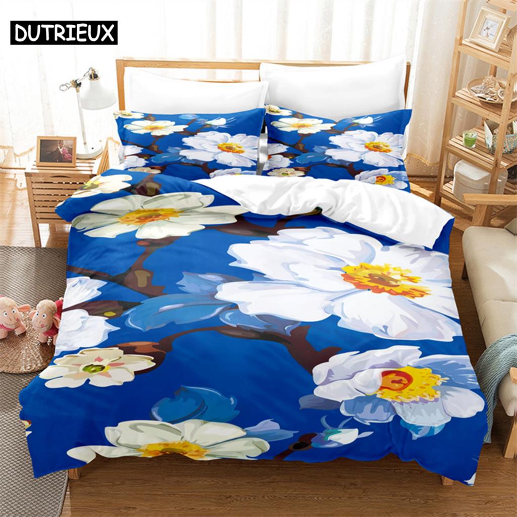 Daisy Queen Bedding Set Duvet Cover Set Kids Bedding Digital Printing Bed Linen King Size Duvet Cover Set Bedding Set