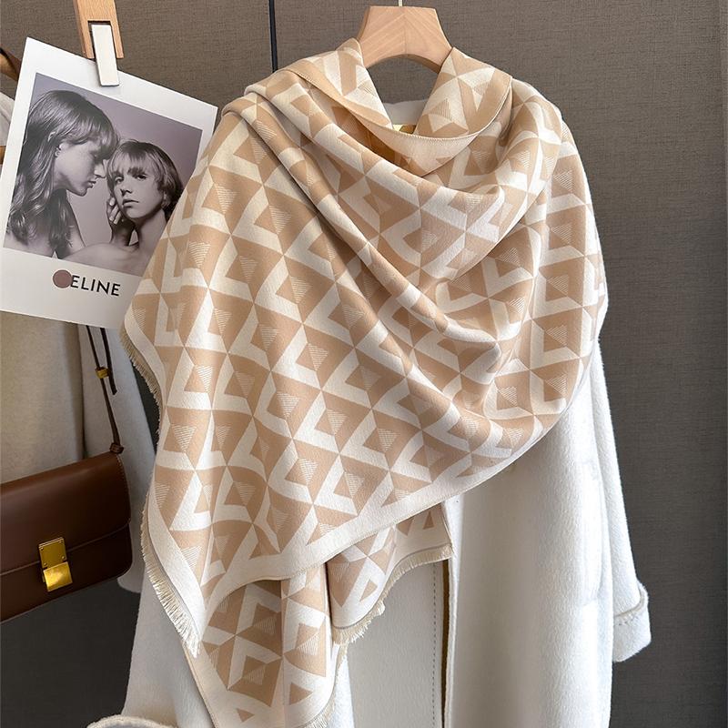 New Winter Shawl Scarves Wrap  Design Cashmere Scarf Women Warm Fashion Pashmina Femal Poncho Neckerchief Echarpe Bandana