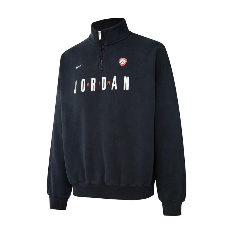 Jordan Stand Collar Pullover Drop Shoulder Long Sleeve Sweatshirt Men sweatshirt IF1817-010
