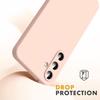 Design Case - Booling - for Samsung Galaxy A35 5G - Pink Silicone - Shockproof - 2 Tempered Glasses