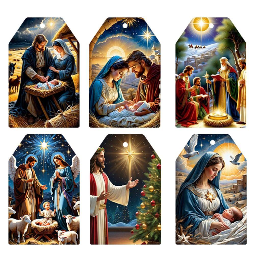 Moda 60 de buc Etichete pentru Crăciun Fericit, Hârtie de împachetat pentru cadouri, DIY, Etichete pentru Crăciun Fericit, Etichete pentru Crăciun Fericit.