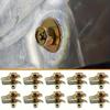 40pcs Heavy-Duty Steel U-Nut Clip Fasteners for Car Hood Protection - Secure Bolt Mounts with Screw Installation 20 Screws&20 Nuts