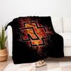 Flame Cross T-Shirt - Fiery Graphic TeeBlanket Flannel Throw Blanket for Sofa, Bed, Travel, Camping, Office, Couch, Chair, And Bed Gift for