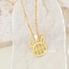 Abacus Rabbit Necklace Female Commuter Cute Natal Zodiac Rabbit Pendant With The Same Collarbone Chain