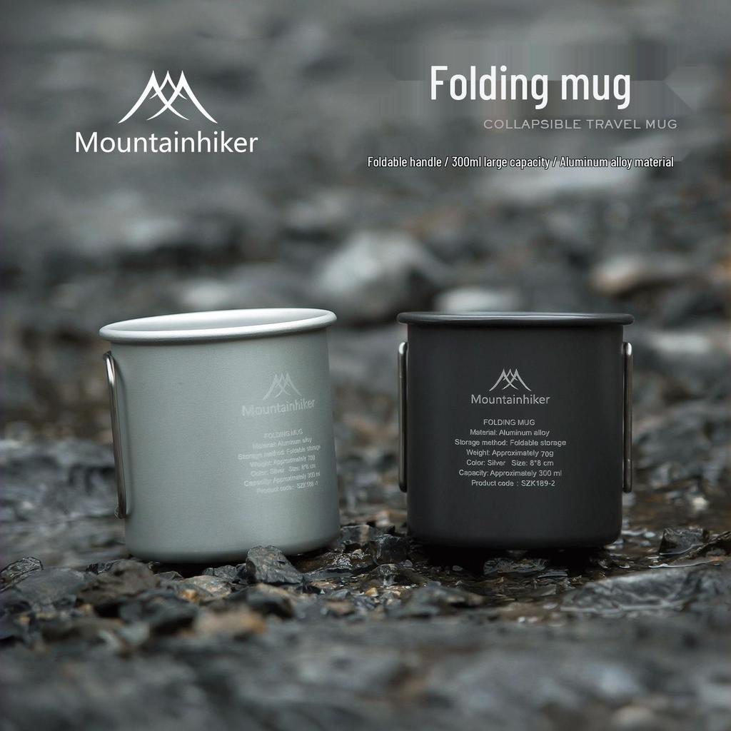 Mountain Camping Aluminum Alloy Folding Mug for Outdoor and Household Use