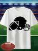Football Helmet Graphic Unisex T-Shirt