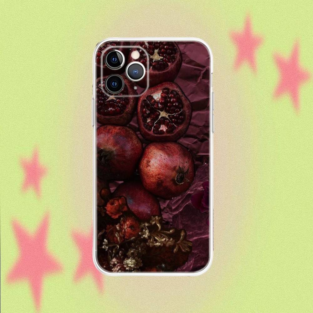 

Pomegranate Fresh Friut For iPhone 17,16,15,14,13,12,11,Air,X,XR,Pro,Max,Plus Transparent Clear Cover iPhone13