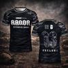 2026 Uomo Donna Abbigliamento da Combattimento Outdoor Casual Girocollo Manica Corta Top da Uomo T-shirt Nuova Stampa 3D Pugilato RANDA Traspirante Sportswear