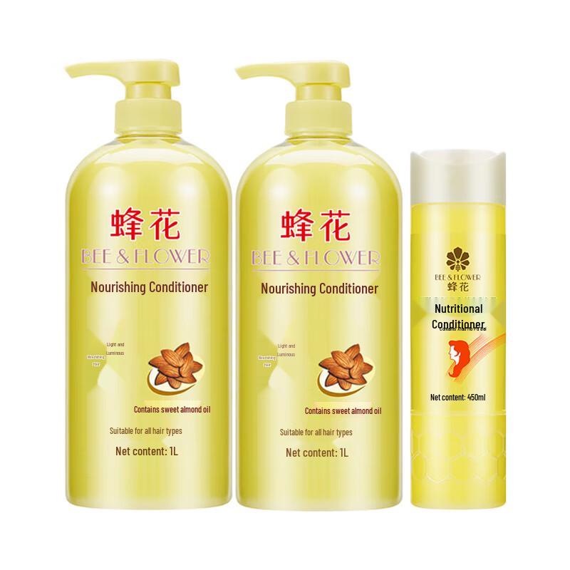 

Набор кондиционеров для волос «Пчелиный цветок, миндаль и пшеничный белок»