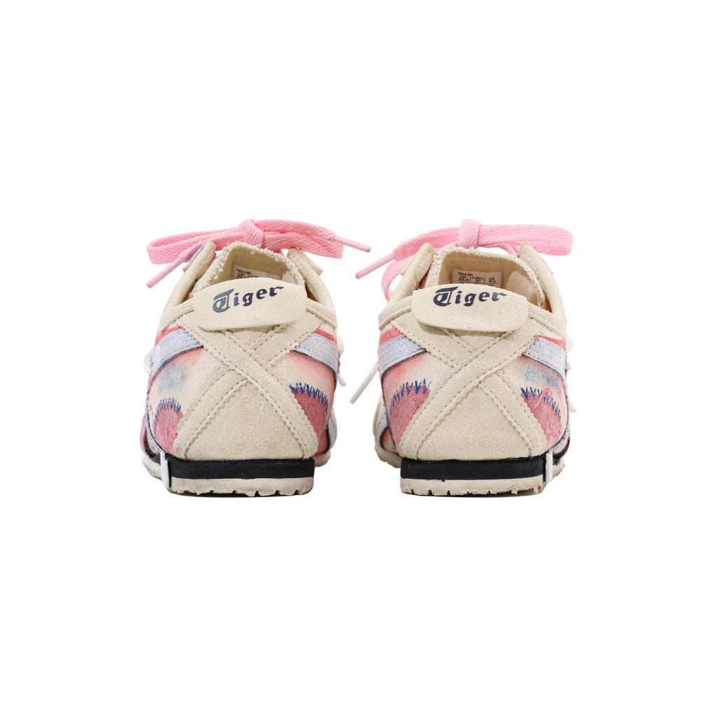 Onitsuka Tiger MEXICO 66 Canvas Abrasion Resistant Moisture Wicking Coverage Low top Casual Shoes Unisex Pink Blue 1183A360-205(Team252-)