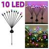 10 LED Solar Firefly Light Garden Waterproof Swaying Lamp Outdoor Landscape Lawn Patio Decor Christmas
