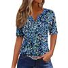 Dammode Casual Kortärmad Blommig Topp