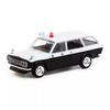 Tarmac Works 1/64 Scale Datsun 510 Wagon Police Car, Bluebird Japan Police Car, MiJo Exclusive [Parallel Import]