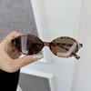 Designer Brand Oval Sunglasses for Women Men Colorful Small Frame Sun Glasses Mirror Lens Cool Fashion Accessories
