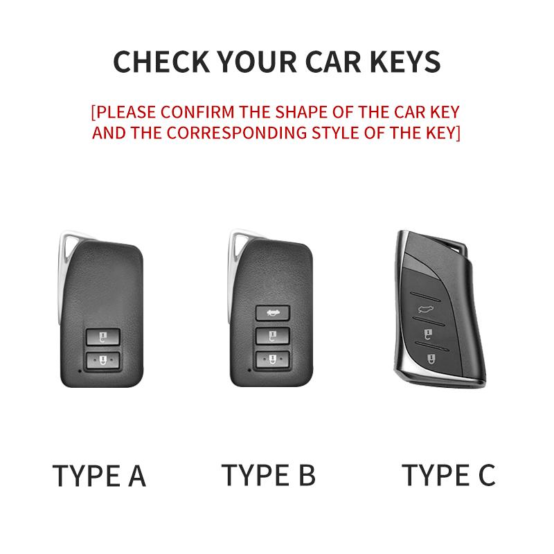 Interior Mouldings Suede Car Key Cover for Lexus NX ES UX US RC LX GX IS RX 200 250h 350h LS 450h 260h 300h UX20