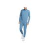 Nike Logo Embroidered Stand Collar Slim Fit Long Sleeve T-Shirt Men Tops Blue DX4301-429