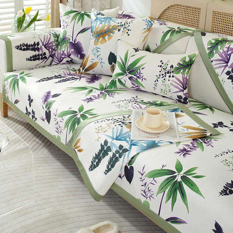 Чехлы для диванов из синели и жаккарда для гостиной — фото 5