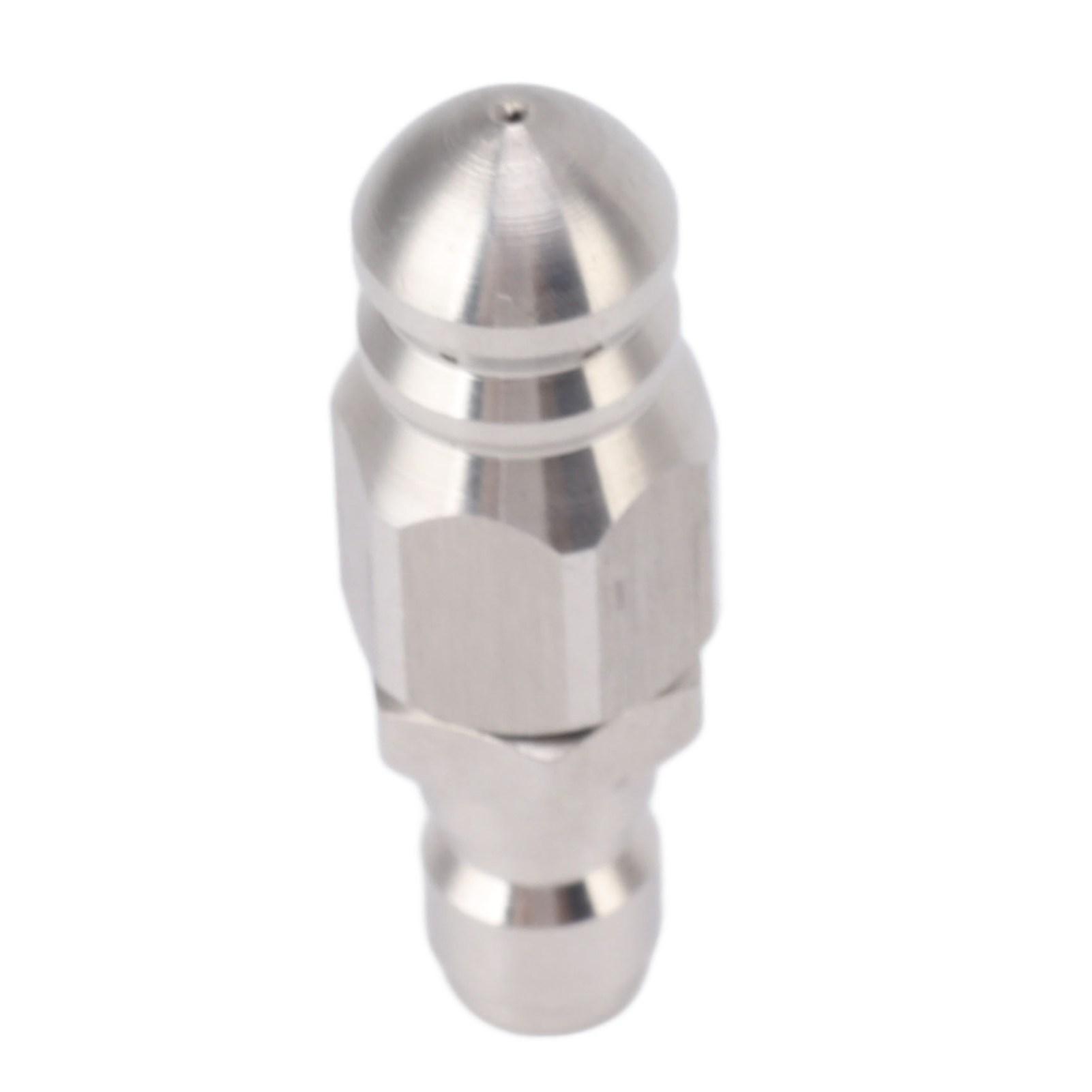 

Форсунка для прочистки канализации 56 мм 5000 фунтов на кв. дюйм 1 спереди 6 сзади Форсунка для прочистки канализации из нержавеющей стали для прочистки труб, средство для удаления засоров в туалете