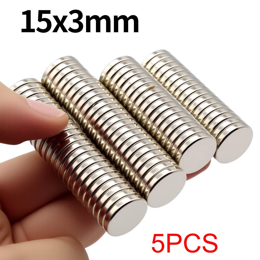 15x3mm Superstarker Neodym-Magnet N35 NdFeB Permanentmagnete Runde Starke Magnete Kühlschrankmagnet