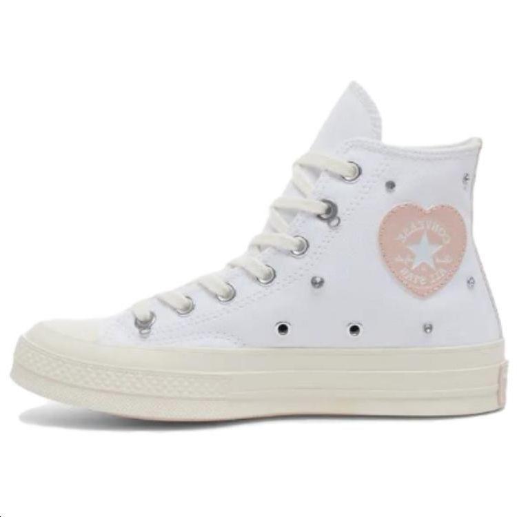 Converse 1970s Comfortable Minimalist High-Top Canvas Shoes Unisex Sneakers White A10304C