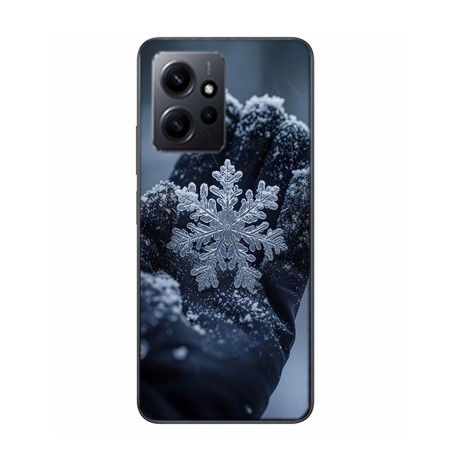 Snowflake Winter White Snow Christmas Phone Case For Redmi Note 14 15 Pro 5G 13 12 Pro Plus 11 11T 11E 11S 10 Pro 10S 9 9S Cover