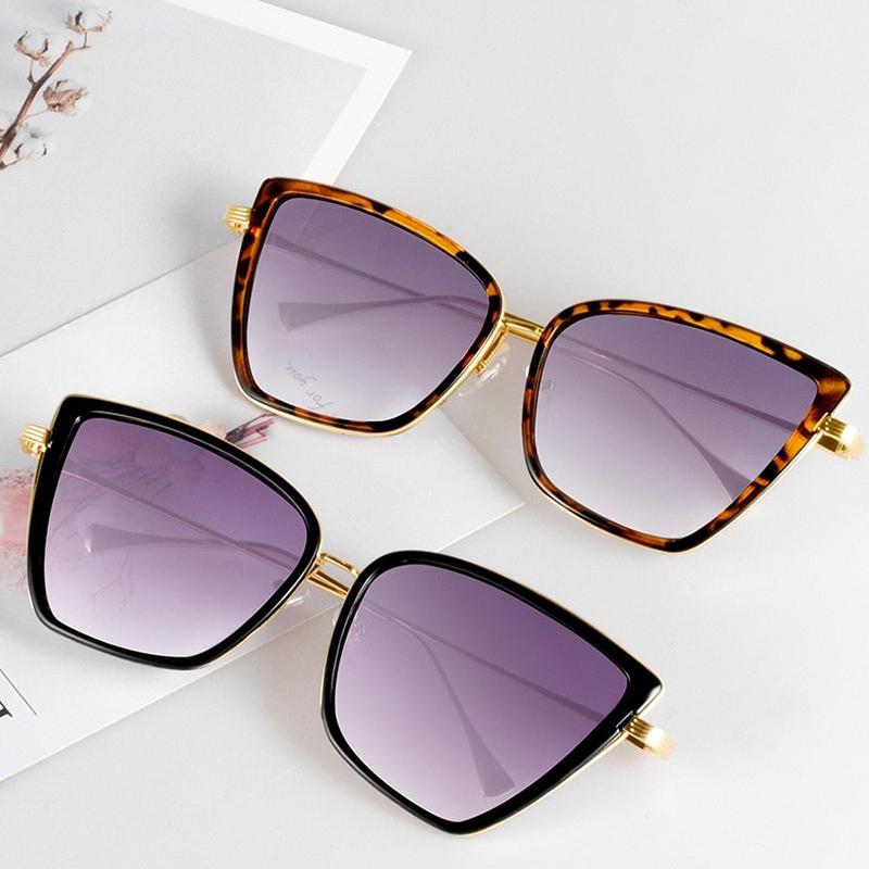 WDZAYXC Cat Eye Sonnenbrille Damen - Retro Design Mit UV400 Schutz
