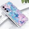 Fantasy Butterfly Pattern Diamond Diamond Case For Samsung Galaxy S25 Ultra S24 Plus S23 S22 S21 FE A14 A15 A16 A25 A26 A35 A36 A54 A55 A56 5G Cover