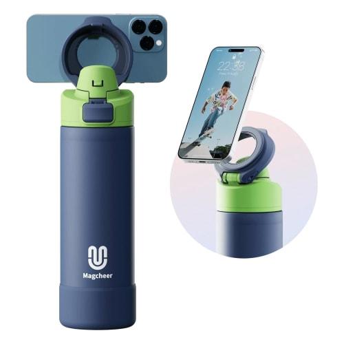 

[MagSafe Compatible | 24-Hour Hot/Cold Insulation] Water Bottle, Sports Bottle, Vacuum Insulated, Direct Drinking, Compatible with iPhone, Android, an