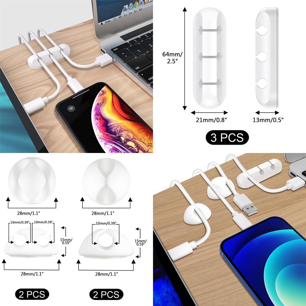 SOULWIT 200 STÜCKE Kabelmanagement 4 Kabel 7 Kabel 37 Kabel 20 Nagelkabel Magisches Kabel 10 Klettverschlusskabel 100 Nylon-Kabelbinder Kabelaufbewahrung Kabelorganisation