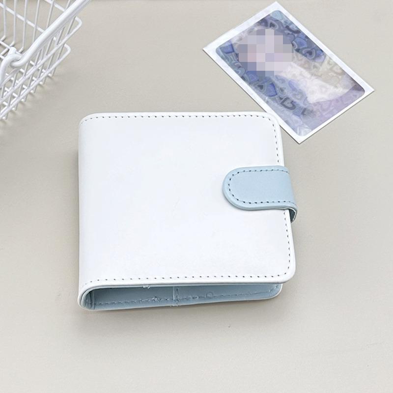 Mini Candy Farbe PU Leder Kpop Fotokarten Ordner Sammelbuch 3 Zoll Kartenaufbewahrung Idol Karte Fotoalbum Halter Buch Schreibwaren