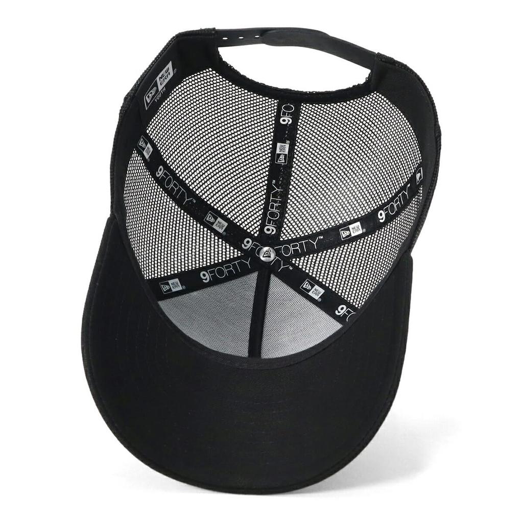 New Era Kids Mesh Cap Youth9FORTYA-Frame Cotton Black YOUTH52-56cm YTH 940AFTR NE FRAME BLK 14392027 NER36K4569