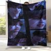 Kim Tae Hyung V Kpop B-BTS Flanelldecke, Ultraweiche Warme Plüschdecke für Zuhause Schlafzimmer Bett Sofa Abdeckung Büro Camping Picknick