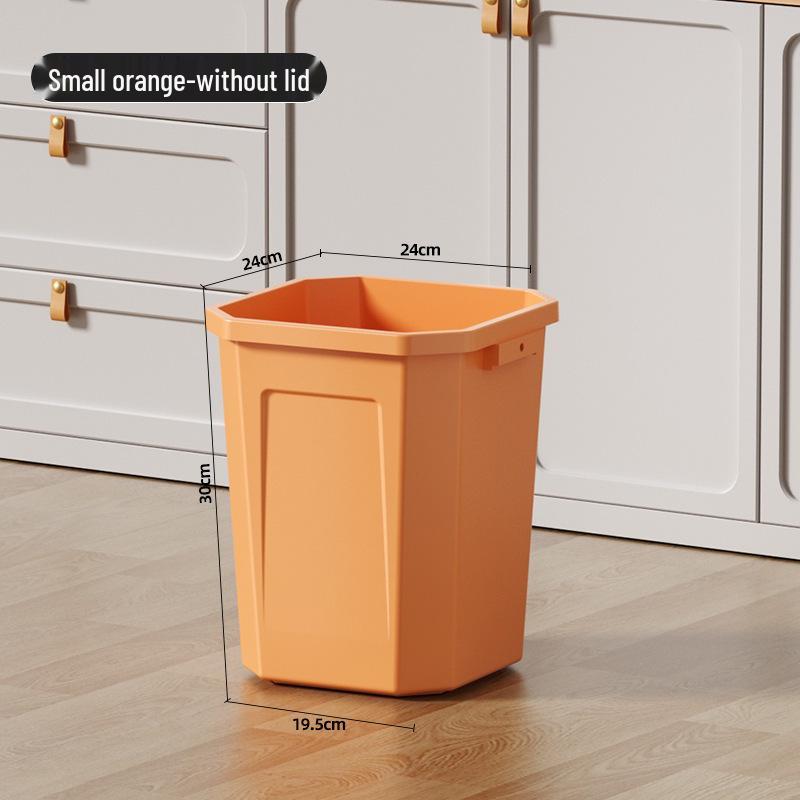 Extra Large Household Trash Bin with Lid for Kitchen, Bathroom, Hotel, or Outdoor Use