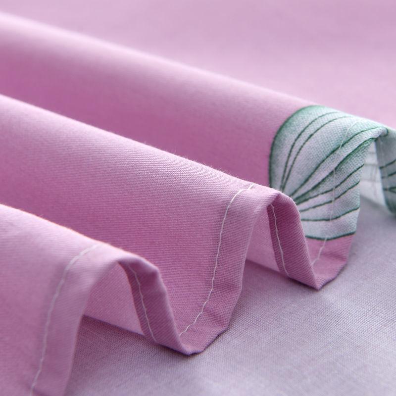Bed Sheets Cotton and Linen Four Seasons King Queen Size Bedding Flower Printed Flat Sheet Adults Household Mattress Dust Cover