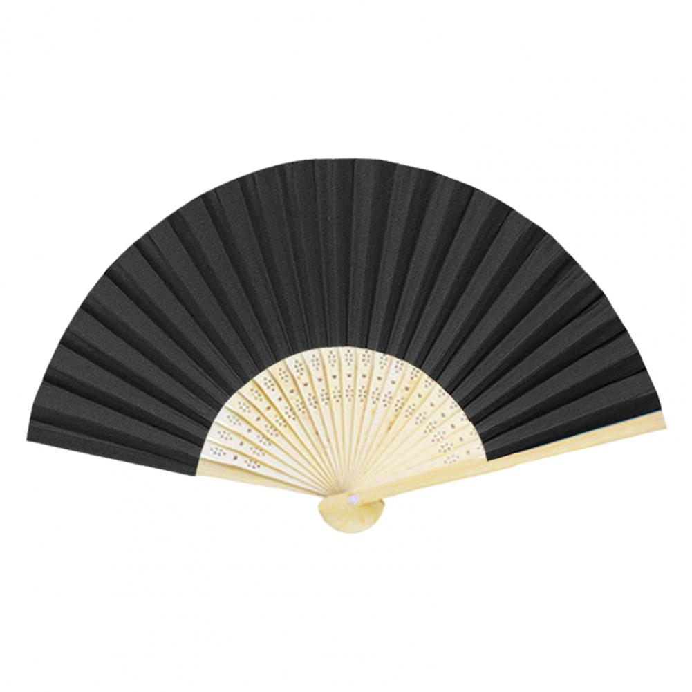

Portable Hand Fan Portable Folding Fan Elegant Reusable Paper Fans for Women Wedding Party Favors Lightweight Portable for Diy чорний