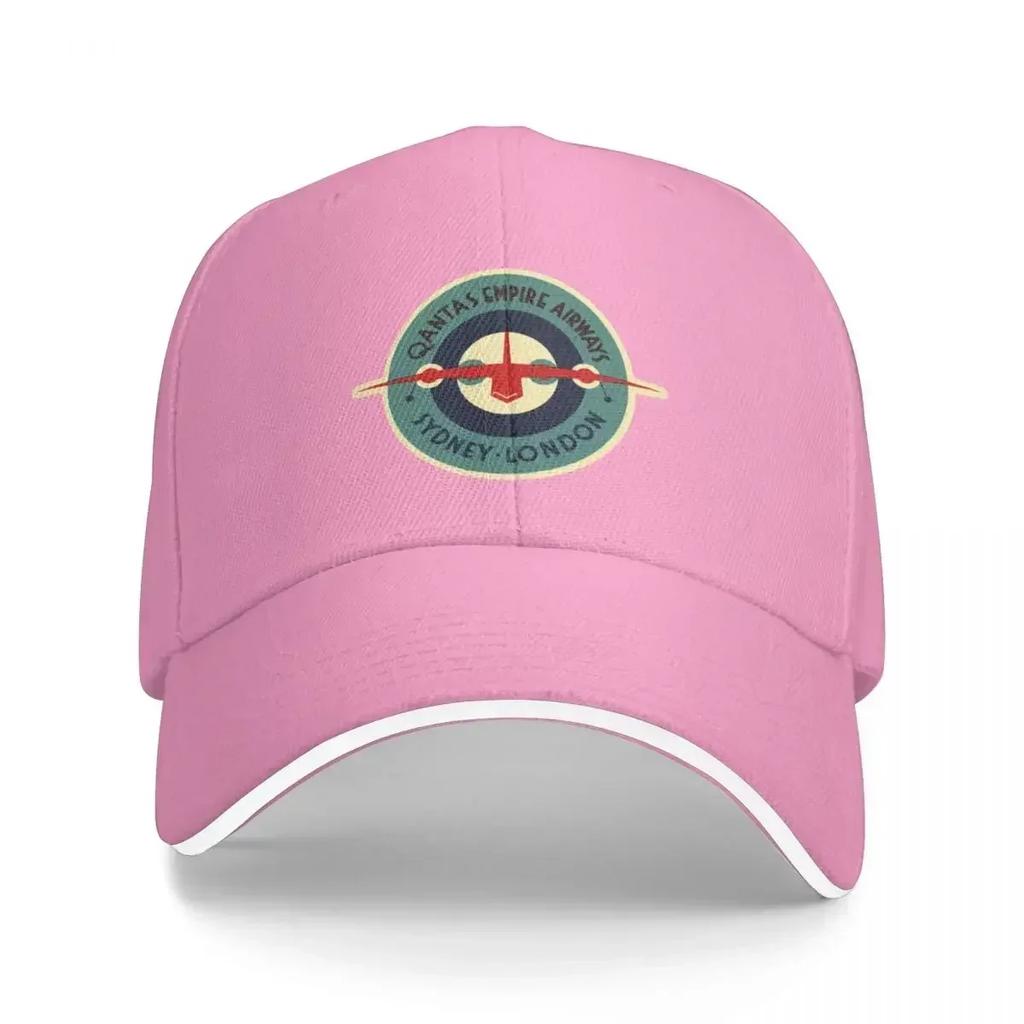 Vintage Qantas Sydney - London Australian Airline Baseball Cap dropshipping Luxury cap cap for men Women's