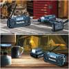 Cordless Radio Makita Lightweight Portable Black Blue MR052