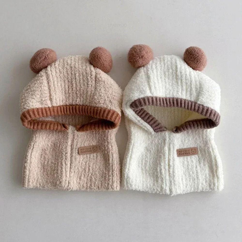 

Warm Kids Knitted Hat Thick Baby Hat Cute Knitting Beanies